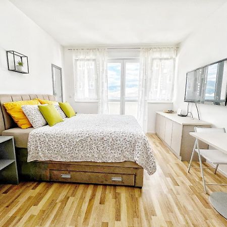 Studio Apartma Pag Blue Ocean 1 With Sea View Đảo Pag Ngoại thất bức ảnh