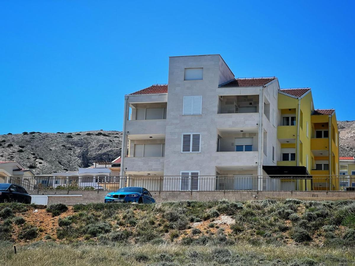 Studio Apartma Pag Blue Ocean 1 With Sea View Đảo Pag Ngoại thất bức ảnh